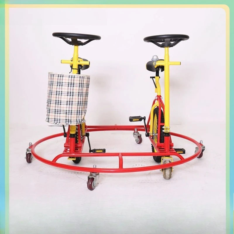 Ice bike, tandem ski, bicycle ice skate