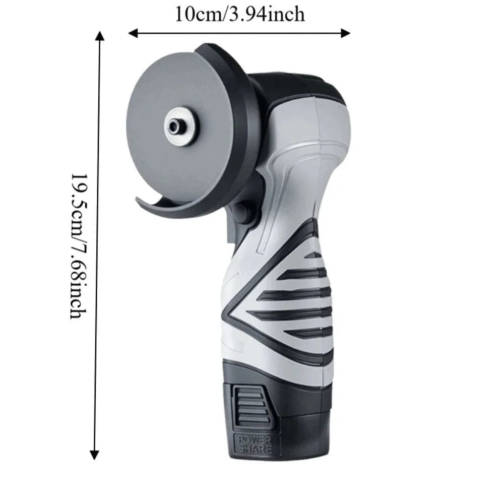Cordless Design Electric Angle Grinder Protective Guard Compact Cordless Angle Grinder Tool One-touch Control Switch