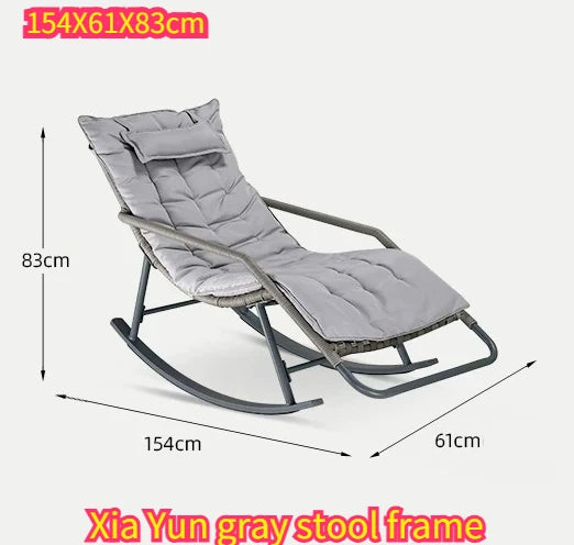 Recliner Living Room Rocking Chair Adult Can Sleep Balcony Indoor Lazy Comfortable Sofa Lunch Break Leisure Chair Rattan