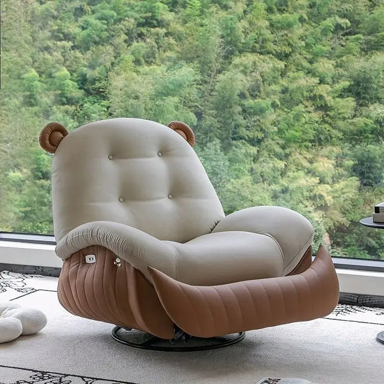 Multifunctional Electric Massage Lazy Sofa for Easy Relaxation with Simple Modern Design Flannel Upholstery and Smart Remote