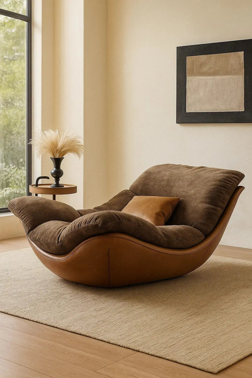 Relaxing Lounge Living Room Chairs Brown Classic Ergonomic Cute Living Room Chairs Oversized Sillones Modernos Furniture Home