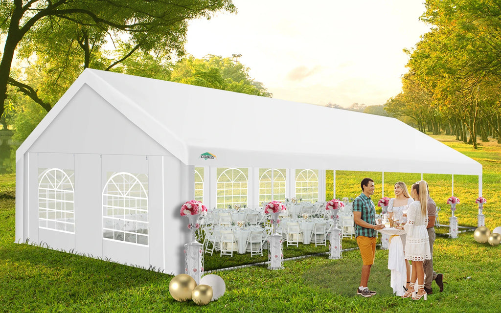 20×40FT Party Tent Heavy Duty, Wedding Tent, Event Tent for Parties, with 8 Removable Sidewalls,20×40FT Tent Carpas Para Fiestas