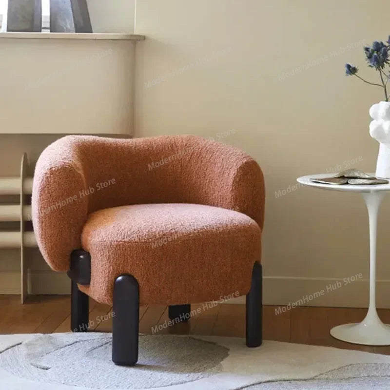 European Reception Living Room Sofa Relax Quilted Grande Armchair Living Room Sofa Wood Legs Divano Letto Lounge Chair Lazy Sofa