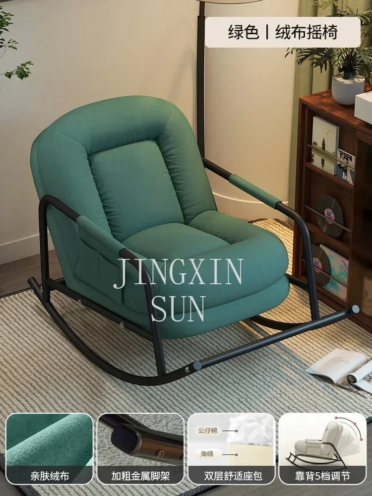 New Arrivals Lazy Sofa Rocking Chair Sofa Leisure Chair Living Room Single Rocking Chair Antique Style S51