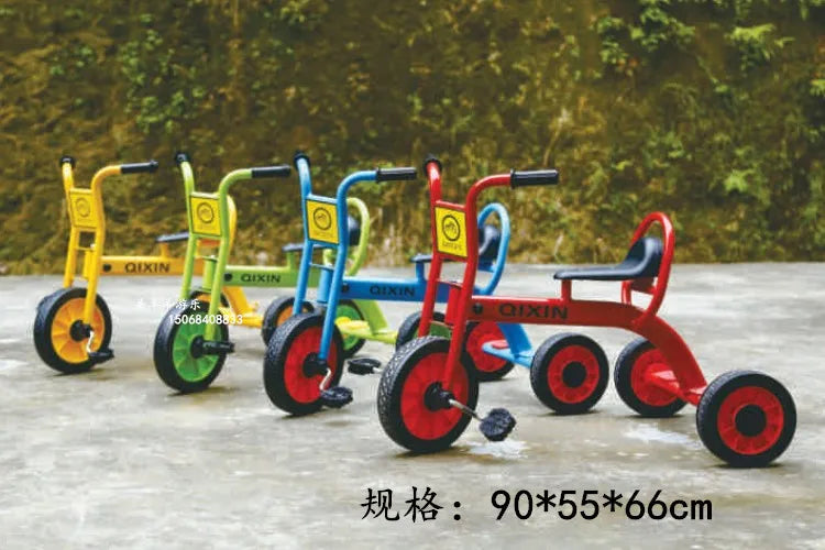 Tricycles, children's two person bicycles, outdoor twin bicycles, three person bicycles, multiple person rotating carts