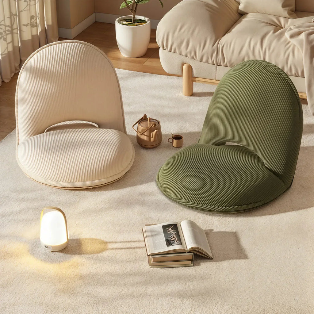 Lazy sofa, seat cushion, backrest bay window, balcony seat, floor reading stool, single foldable back chair