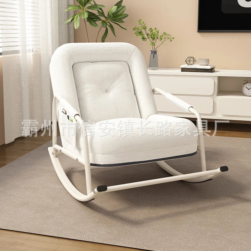 Lazy sofa balcony leisure living room light luxury single rocking chair recliner adult household human kennel