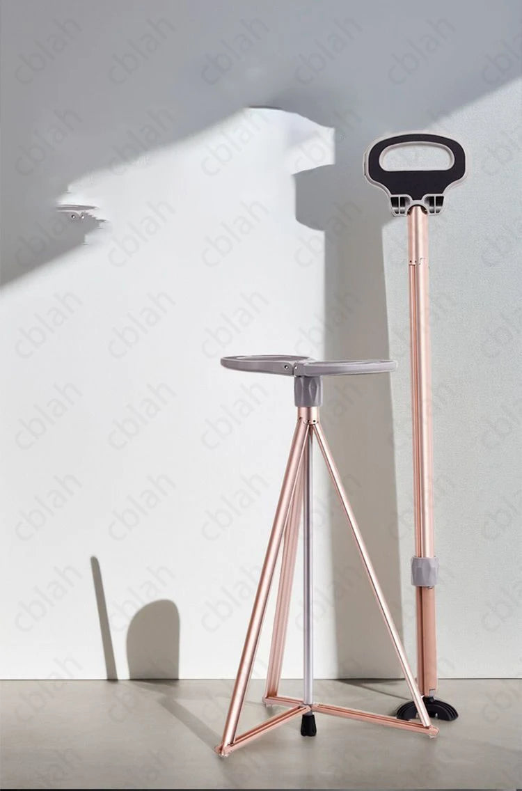 Aluminium alloy Cane stool Climbing and hiking cane Elderly people taking walks for leisure Mountaineering and hiking tools