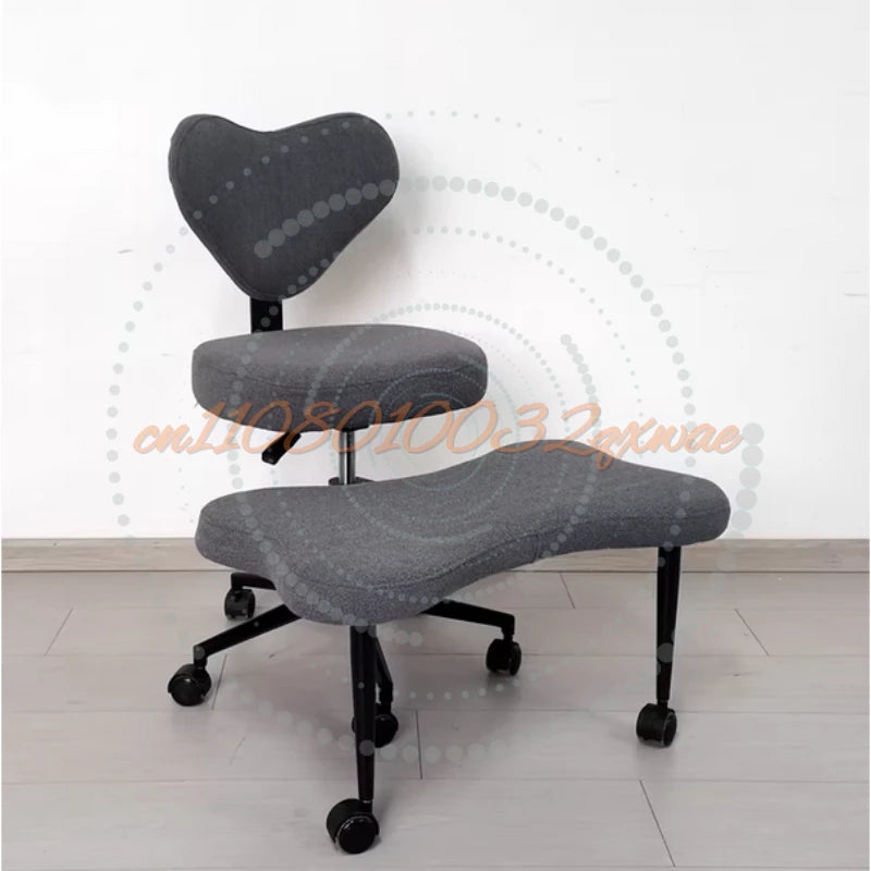 Cross Leg Chair - Meditation Chair with Wheels, ADHD Chair, Height Adjustable Seat, Adjustable Footstool