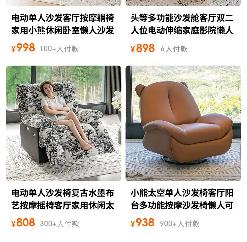 Terrasse Bedroom Living Room Chairs Lounge Relax Cozy Balcony Recliner Chair Accent Designer Mobili Per Il Soggiorno Furniture
