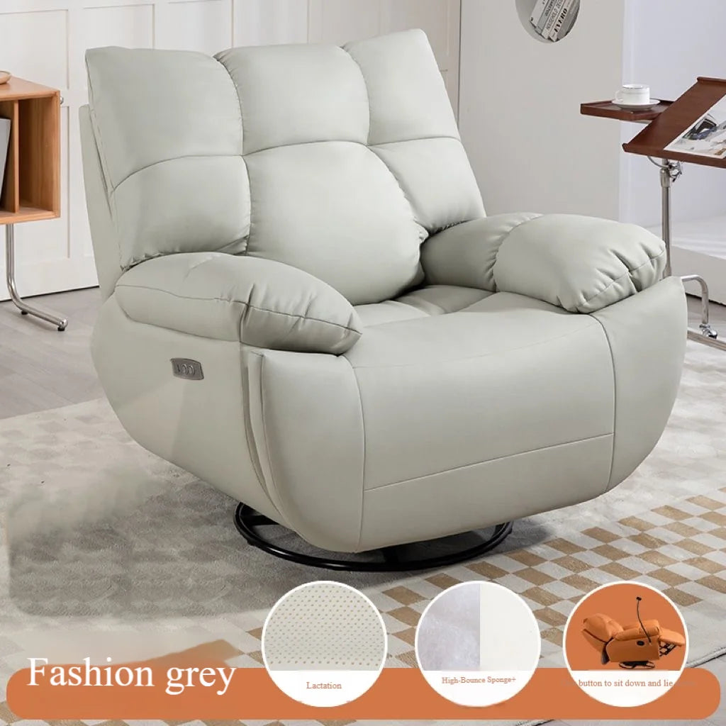 Modern Luxury  Living Room Swivel Electric Chairs Lounge Arm Rocking Sofa Single Reclinertufted Lazy Adults Furniture Designer