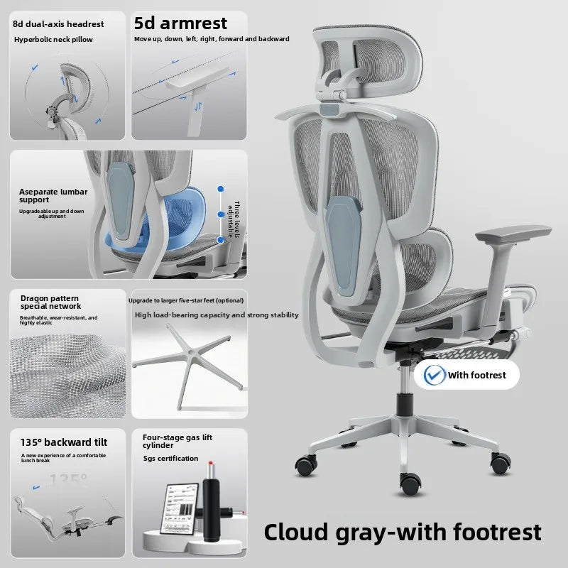 Ergonomic 9D Armrests Computer Chair Home Office Comfortable Long Sitting Gaming Recliner Gaming Chair Muebles Chair Office