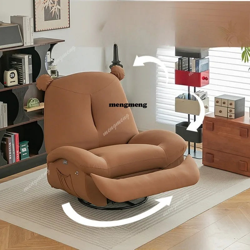 Electric sofa chair can be reclined and rotated, casual lazy chair can be rotated, single rocking chair