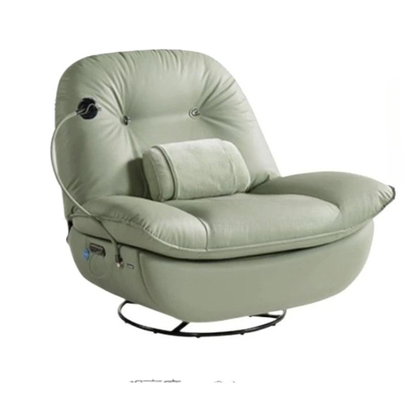 Electric Function Sofa with Wireless Charging Phone Holder Living Room Furniture Lazy Rocking Single Chair AI NFC Control Modern