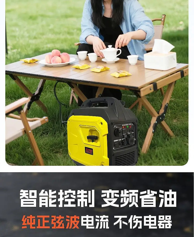 Small   generator 220v household 3KW2/4kW silent inverter RV portable outdoor