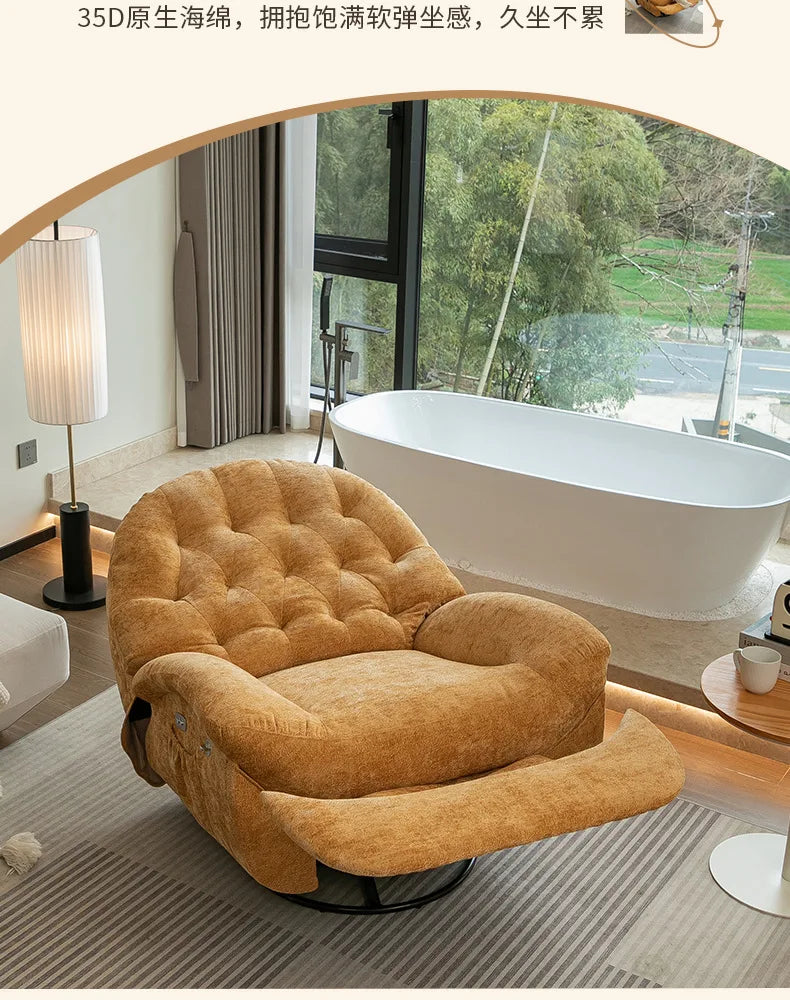 Multifunctional lazy sofa first class  living room sofa chair sleeping recliner electric single Internet celebrity