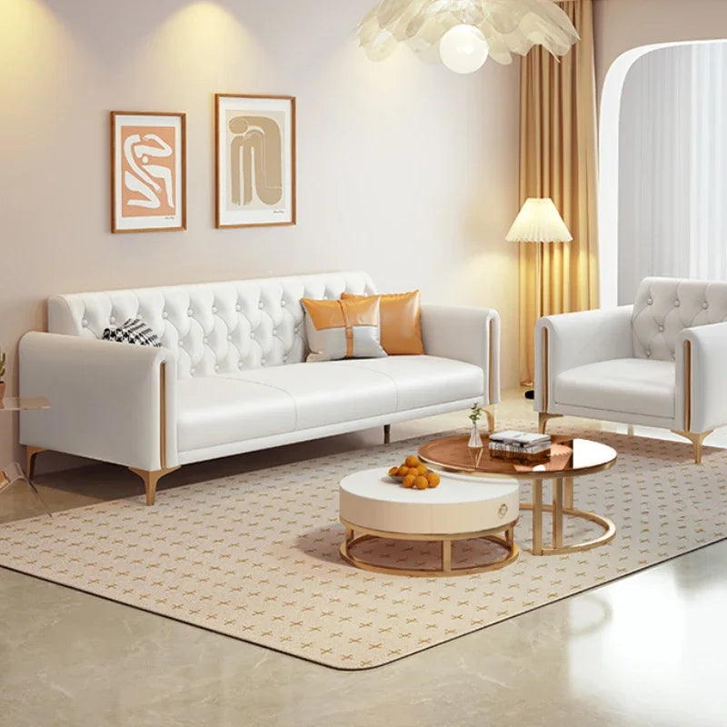 Designer Fancy Sofa Chair Modern Nordic White Lounge Sofa Home Hotel Canape Salon Sofaset Furniture For Living Room