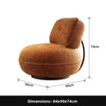 Nordic simple style fabric single sofa balcony, bedroom sales office designer spherical lazy sofa chair