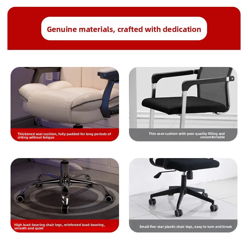 Mobile Ergonomic Office Chair Recliner Computer Bedroom Accent Office Chair Gameing Study Sillas De Oficina Office Furniture