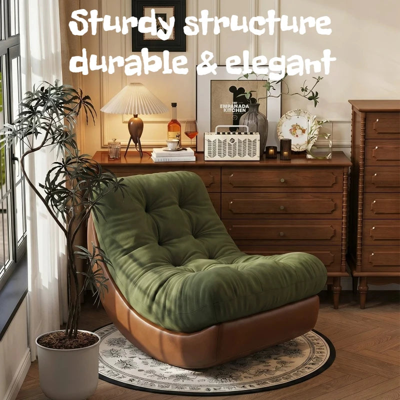 Oversize Rocking Chair Recliner Lounge Living Modern Chair Adults Single Cadeiras Para Sala De Estar Italian Furniture Luxury