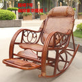 HYS rattan home rocking chair recliner back recliner nap chair leisure chair home elderly free