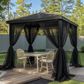 Outdoor Sheer Curtain Mosquito Net Mesh for Patio Balcony Garden Terrace Pergola Gazebo Sunroom Villa Privacy Curtain Multi Size