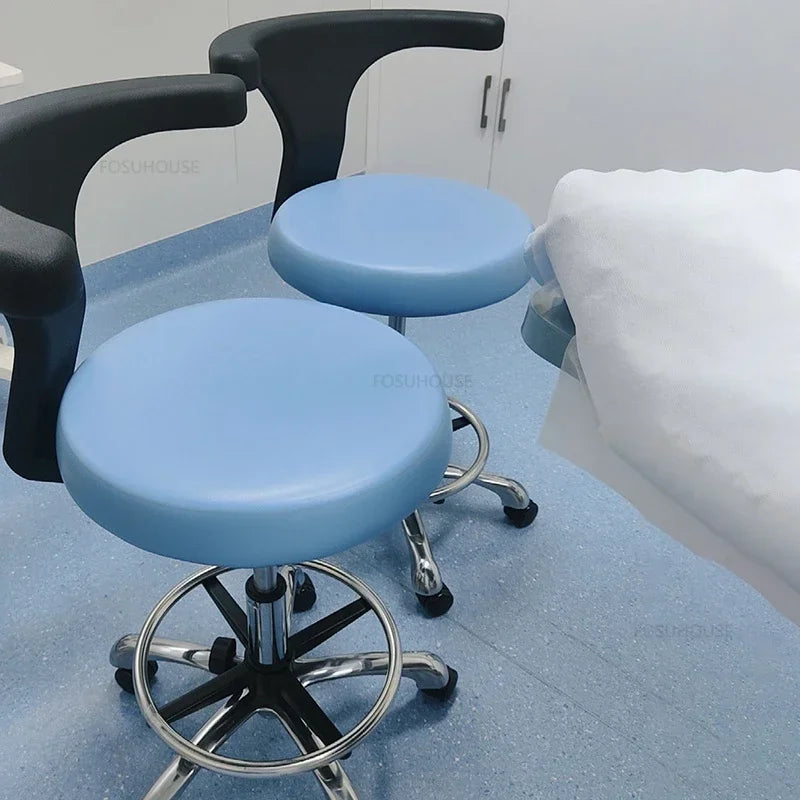 Modern Minimalist Barber Chair Dentist Backrest Stool Liftable Bar Swivel Chairs Beauty Salon Special Beauty Pulley Stool Q