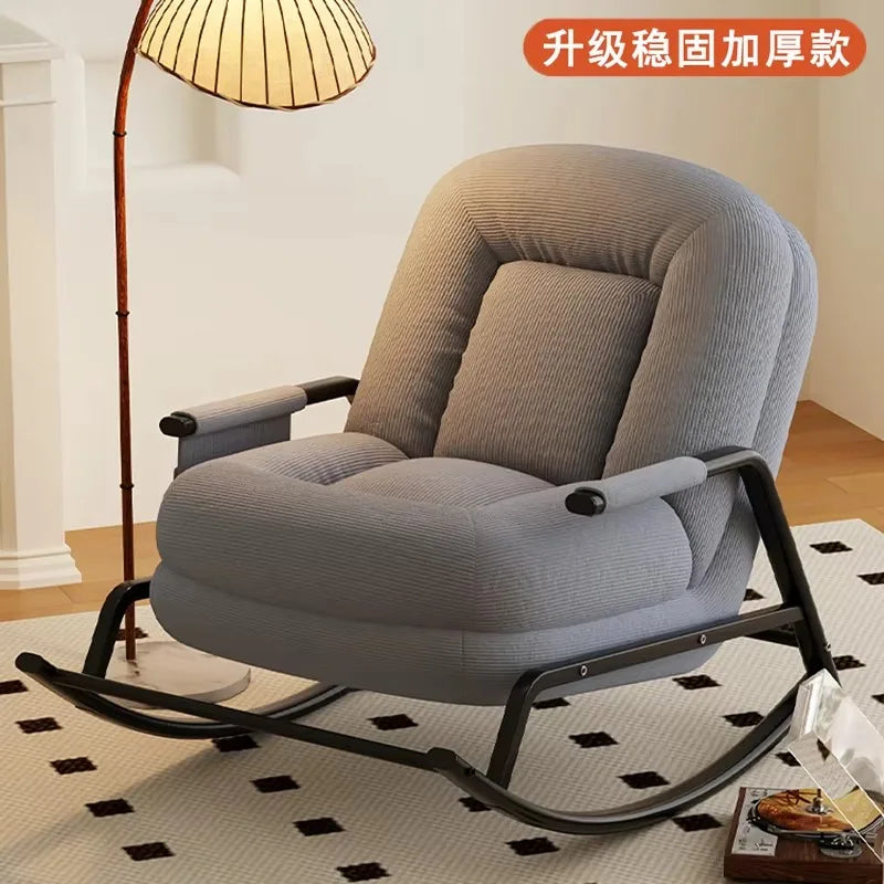 Luxury Design Living Room Chairs Regulate Modern Bedroom Rocking Chairs Floor Ergonomic Comfy Fauteuil Salon Home Furniture