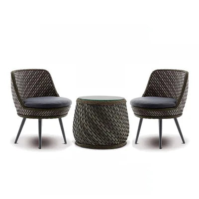 Wood Nordic Garden Furniture Sets Armchair Boho Garden Furniture Sets Fabric Balkoni Giardino Arredo Patio Furniture Outdoor Set