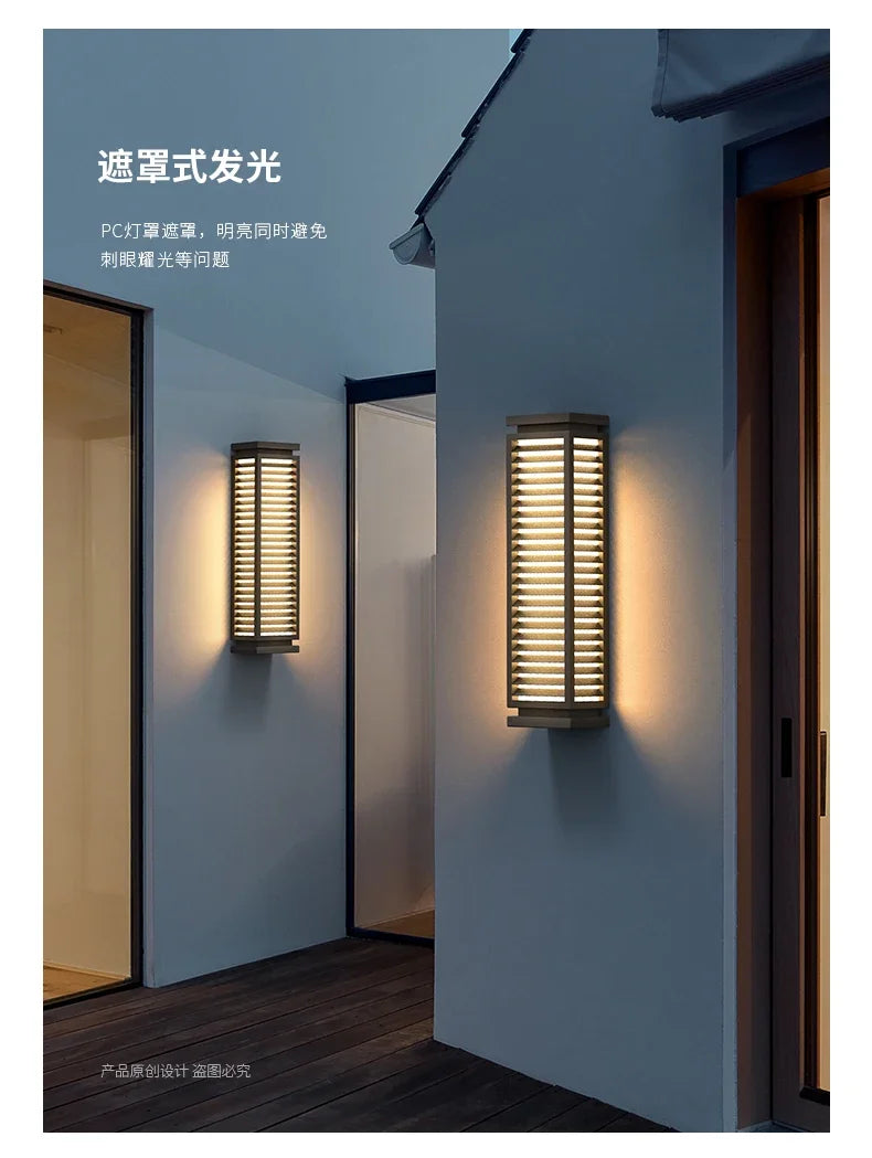Luminaire Garage Pathway Outdoor Stainless Steel Wall Light LED Cubical Black Lighting Fixture Waterproof Anti Rust Sconce