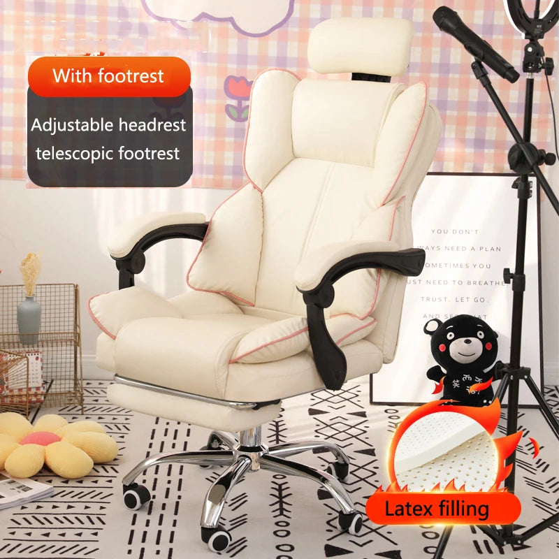 Mobile Ergonomic Office Chair Recliner Computer Bedroom Accent Office Chair Gameing Study Sillas De Oficina Office Furniture