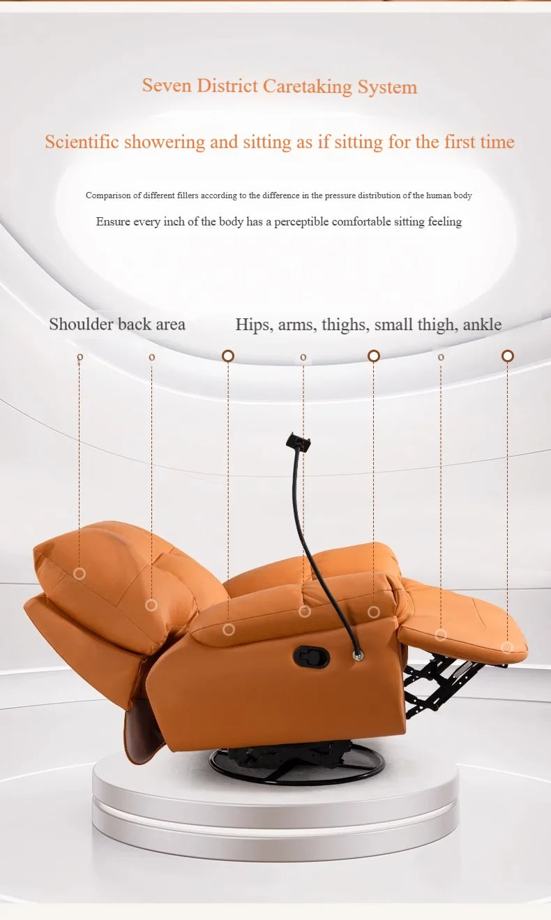 Modern Luxury  Living Room Swivel Electric Chairs Lounge Arm Rocking Sofa Single Reclinertufted Lazy Adults Furniture Designer
