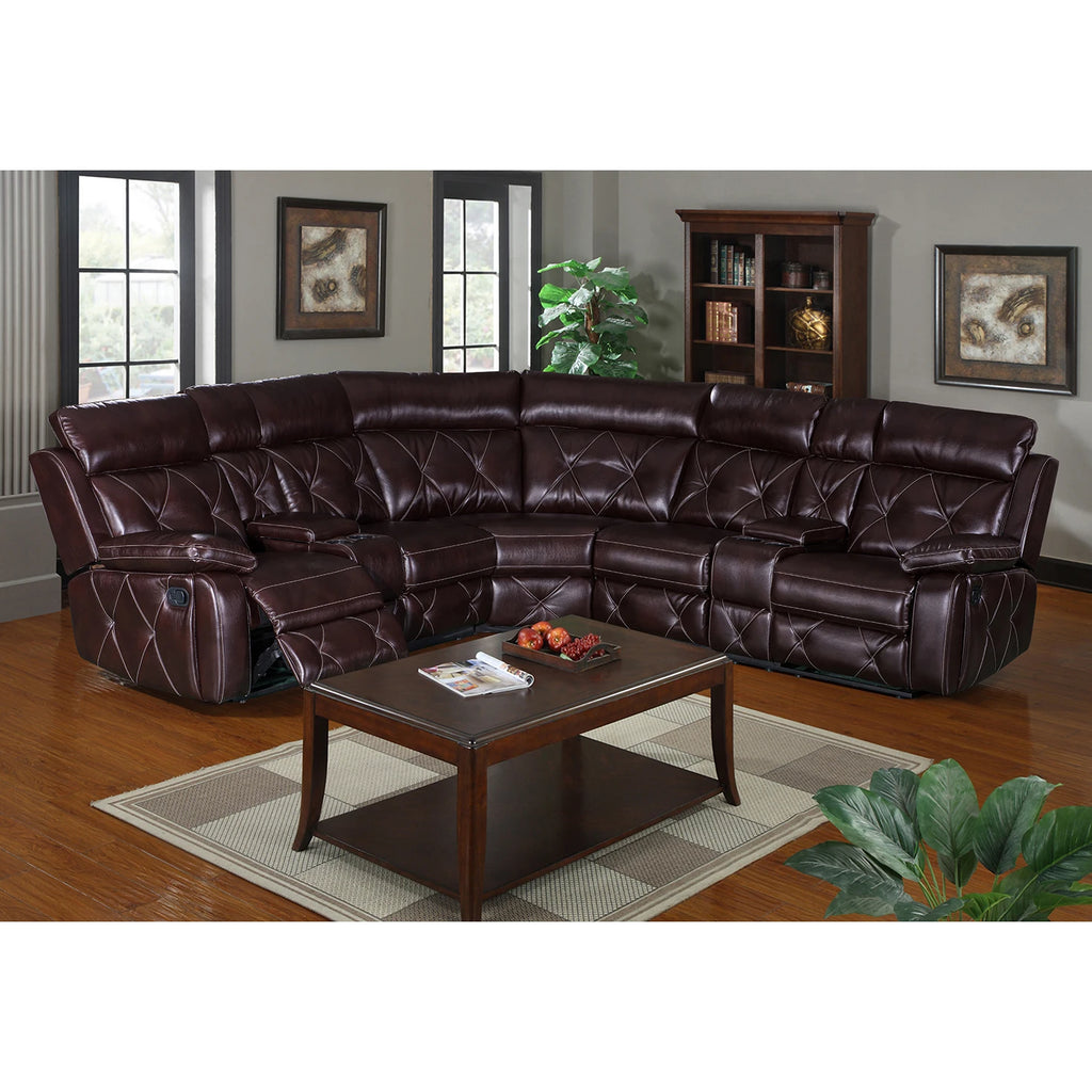 Modern Luxury Leather Recliner Sofa Set with USB Charging Port Retractable Comfortable Living Room Furniture for