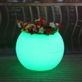 Glowing Light Outdoor Led Illuminated White Waterproof Flower Plant Pots Home Furniture Pot Changing Garden Led Flower
