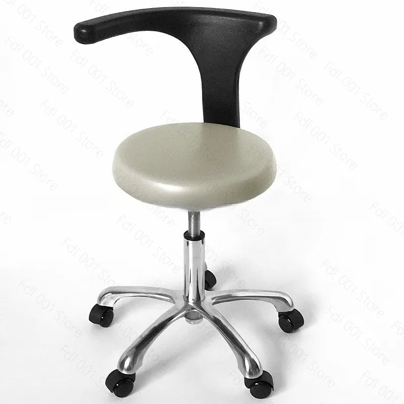 Dental Medical Stool Backrest Chair Swivel Lift Armrest for Nurse Doctor