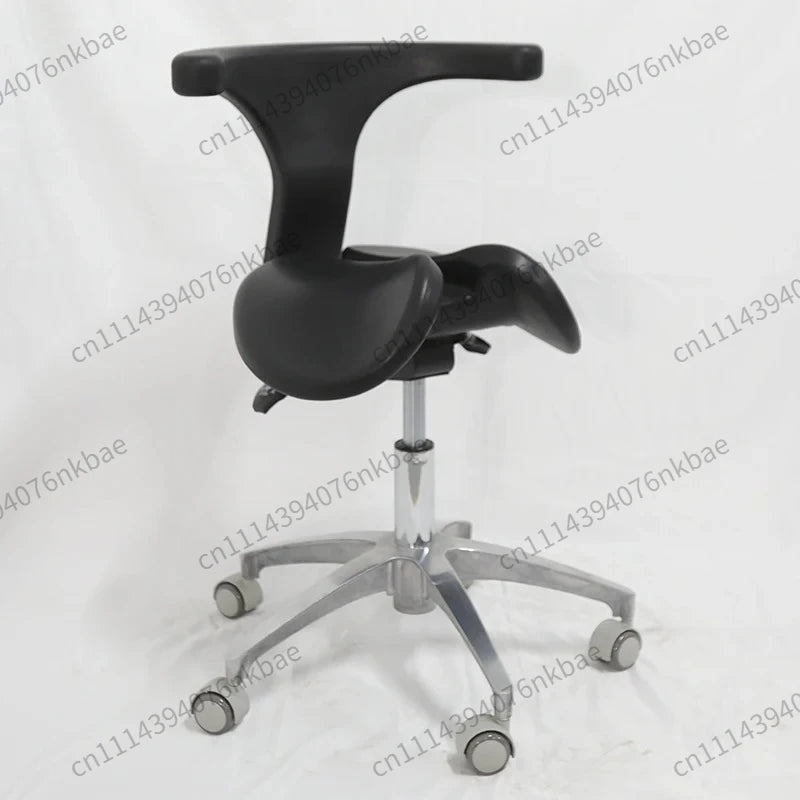 Ergonomic Dental Saddle Stool Height Adjustable Orthopedic Rolling Chair Silent Casters for Clinic Spa Dentist