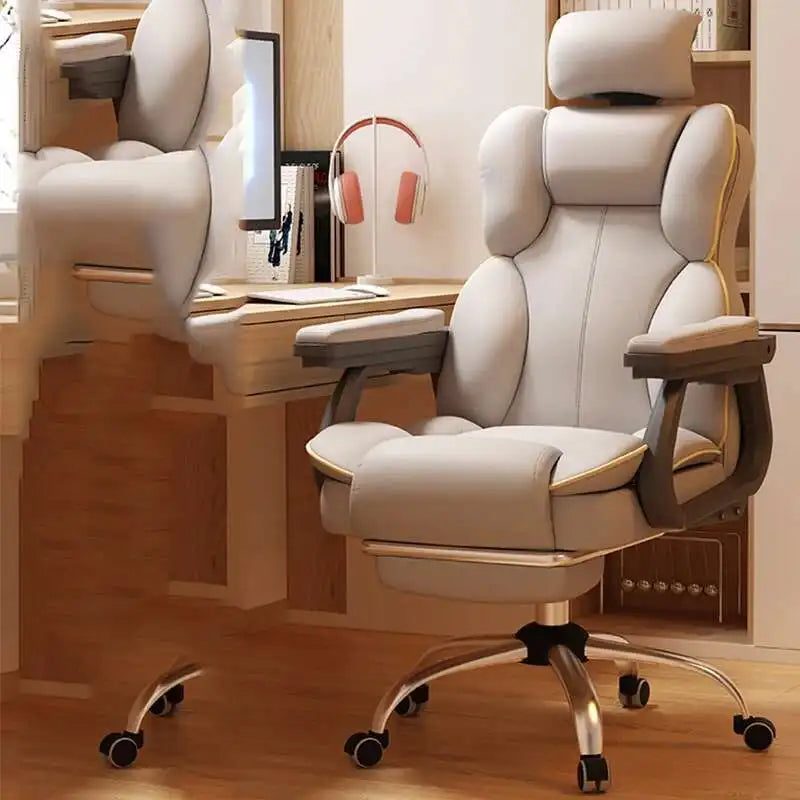 Recliner Computer Chair Ergonomic Work High Back Office Lazy Comfortable Accent Chair Kneeling Cadeira De Escritorio Furniture