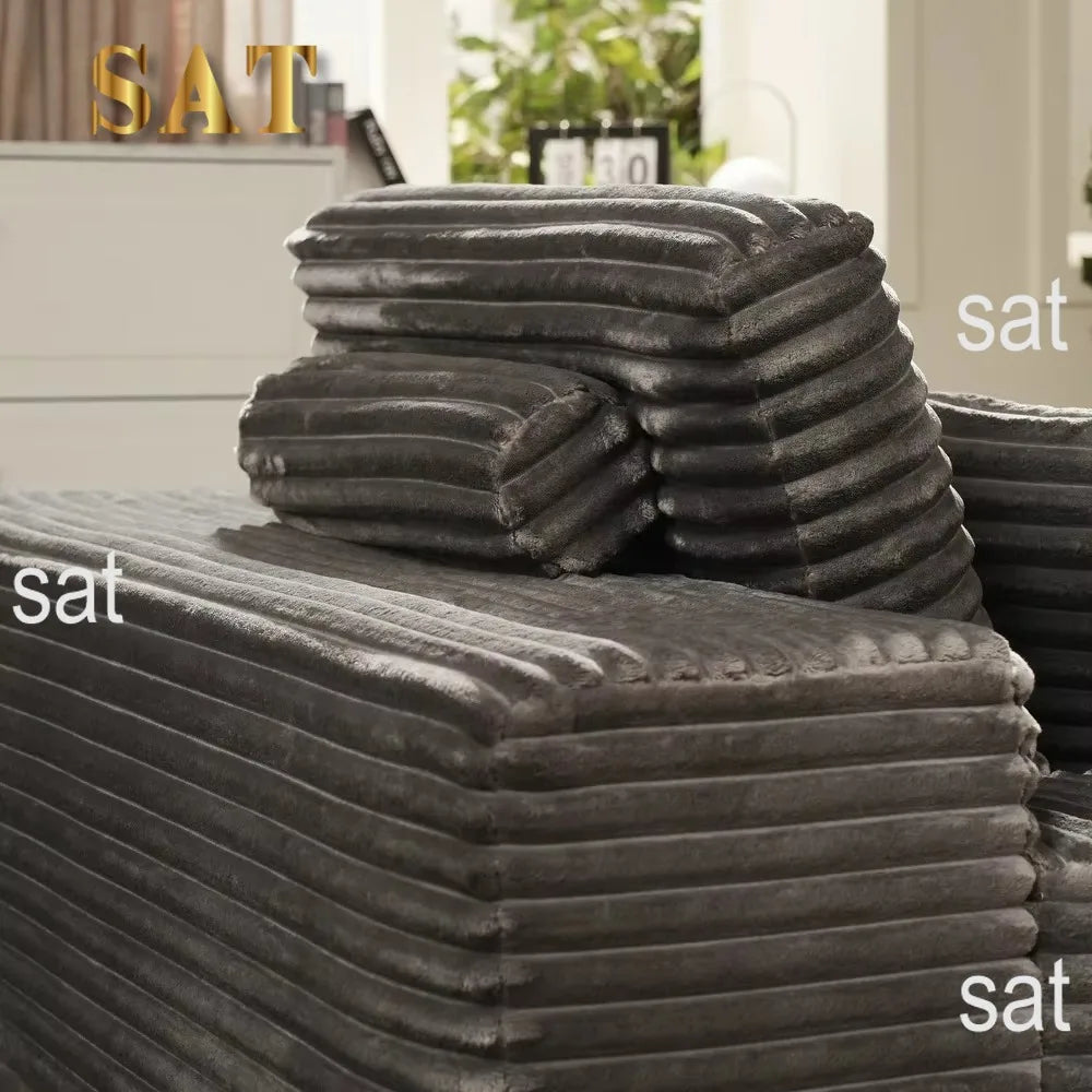 !@Wholesale Modular Sectional Sofa One Big Seat Compressed Sofa Bed Sleeper with Memory Foam Chenille Cover for Living Room