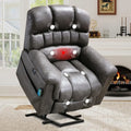 Massage Recliner Chair, Overstuffed Rocker Lazy Boy Chairs with Vibration&Gently Heat,Fabric Ergonomic Manual Nursery, Custom