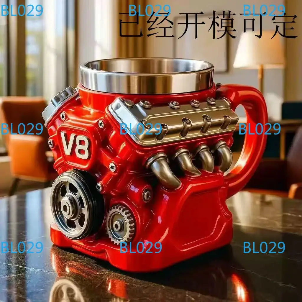 Mug Creative Resin Stainless Steel Water Cup Personalized Wine Glass Gift Decorative Ornament