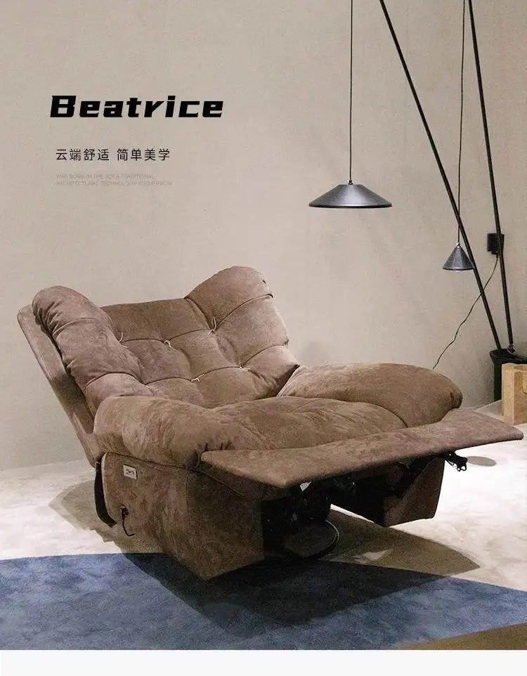 Internet celebrity lazy sofa can sleep cloud single electric multi-function living room balcony rotating recliner storage
