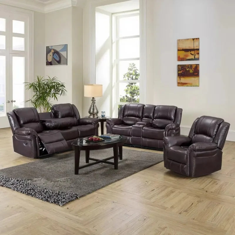 Modern recliner sofa chair Two Seater couch Living Room Sofa Set High Quality Home Furniture sectional sofa Synthetic Leather