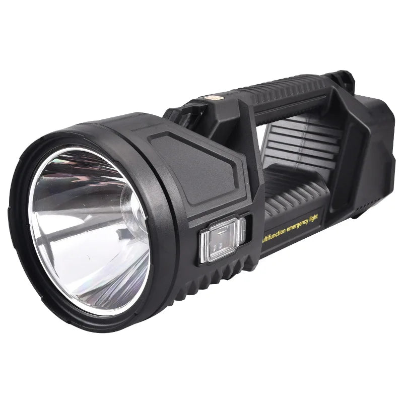Extra Large Flashlight 22/27/38.5cm Outdoor Solar Flashlight Rechargeable Searchlight Long Range Carry Super Bright  Flashlight