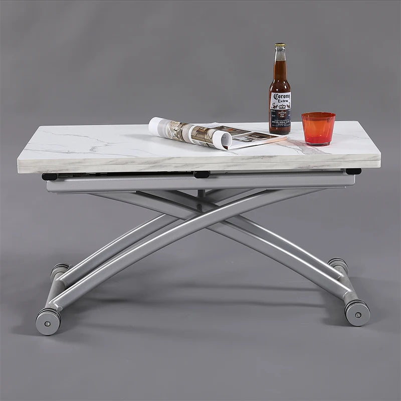 Gaomaiden free adjustment lifting coffee table small apartment household variable dining table dual-purpose square creative fold