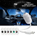 USB Starry Sky Galaxy Projector Lamp Mini Led Night Light Romantic Atmosphere Decor Light For Car Interior Home Party Gift