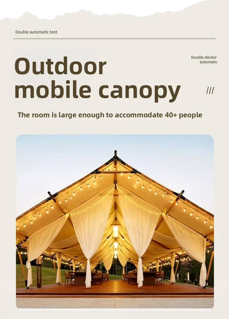 Luxury Wedding Event Tent Outdoor Marquee Aluminum Frame Party Banquet Exhibition Gardens Custom Commercial Pavilion Shelter OEM