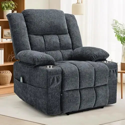 Recliner Chair,Rocking Chair with Massage and Heat,360° Swivel Recliner Chairs for Adults,for Bedroom,Nursery,Living Room Chairs