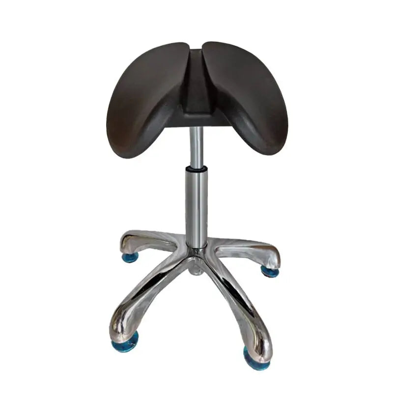 Dental Stool Adjustable Chair with Backrest Barber Salon Rolling Stool with Silent Casters Beauty Tattoo Stool Hydraulic Lift