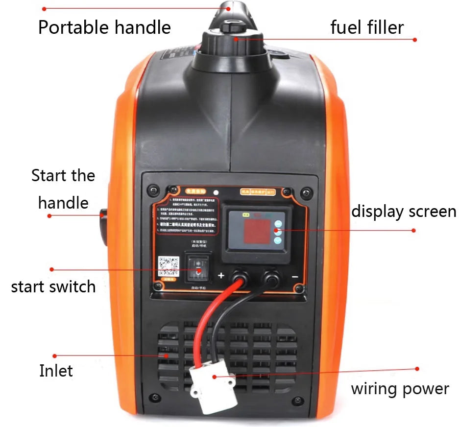 Portable DC 48V 60V 72V Commercial Diesel Parking Air Conditioning Generator Air-cooled Generator Generator for Outdoor Camping