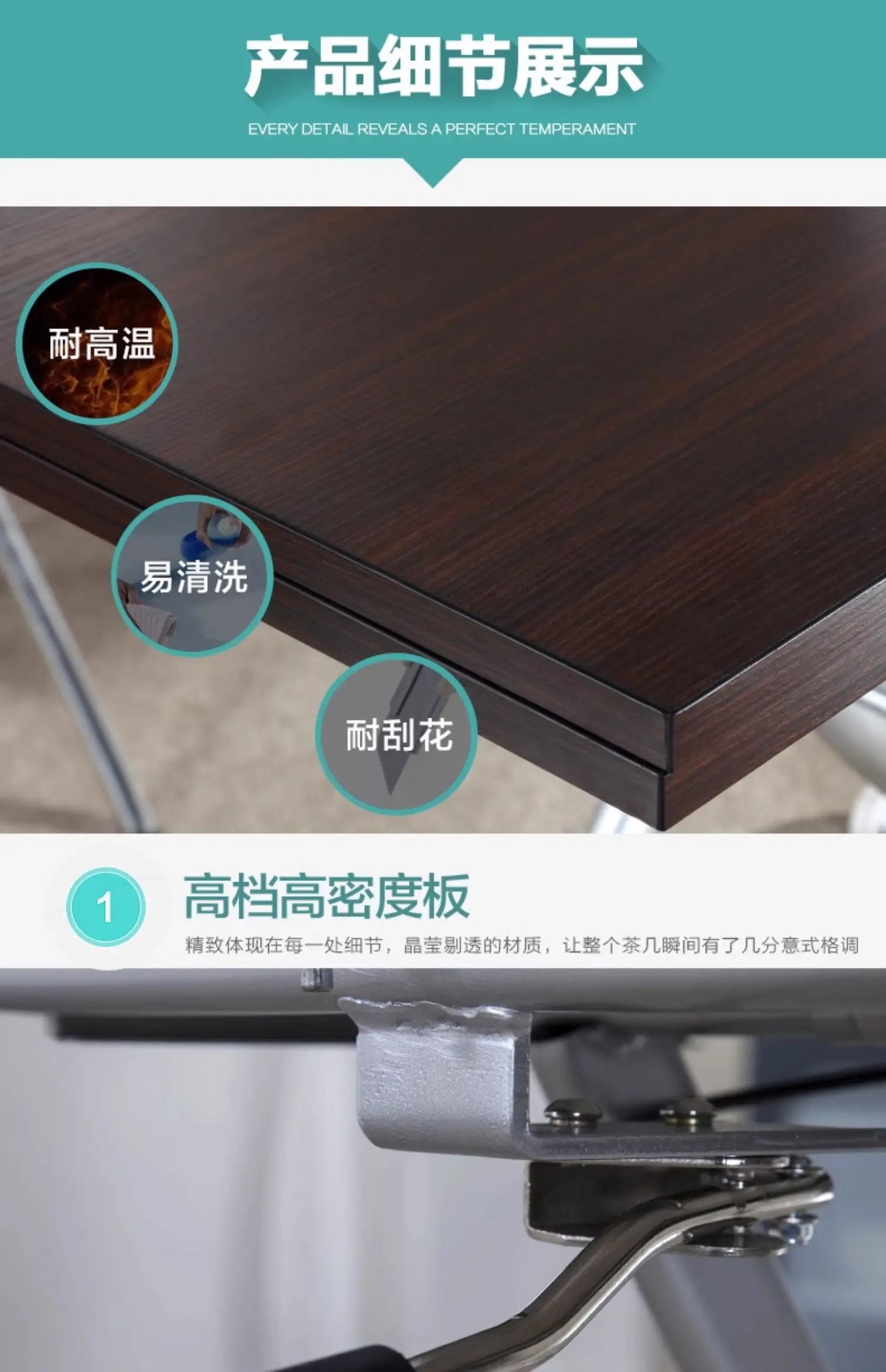 Gaomaiden free adjustment lifting coffee table small apartment household variable dining table dual-purpose square creative fold